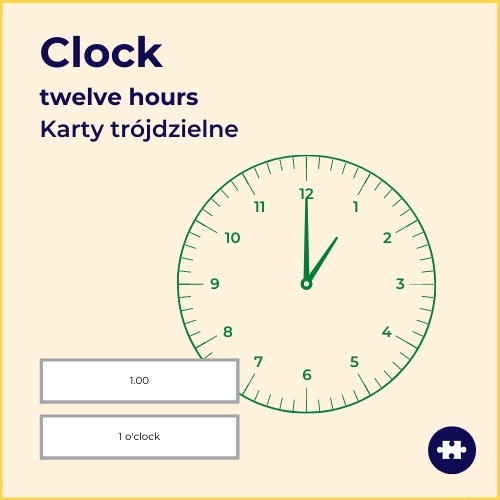 clock nauka godzin po angielsku