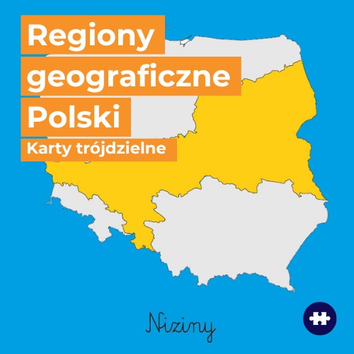 regiony geograficzne Polski mapa